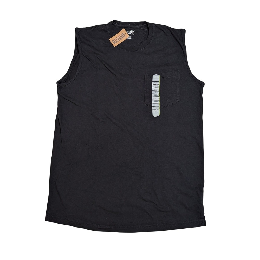 Duluth Trading Co Longtail T Sleeveless Shirt L Black Cotton Mens Tank 64113